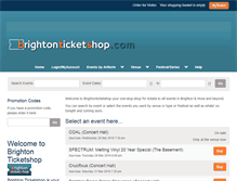 Tablet Screenshot of brightonticketshop.com